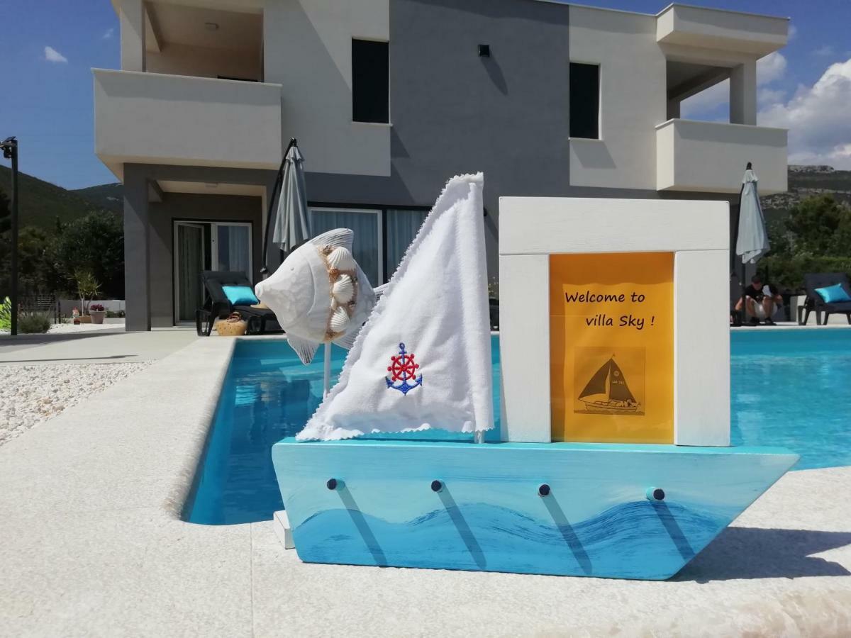 Villa Sky - Heating Pool Кастель-Нови Экстерьер фото